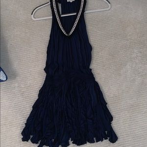 Navy poupette dress